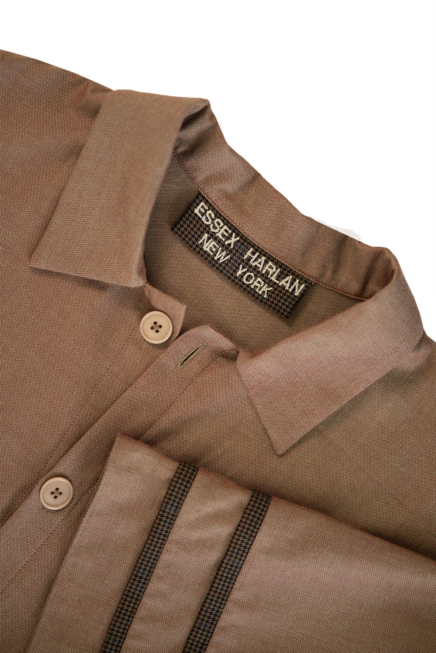 Mocha Brown Wool Kimono Shirt