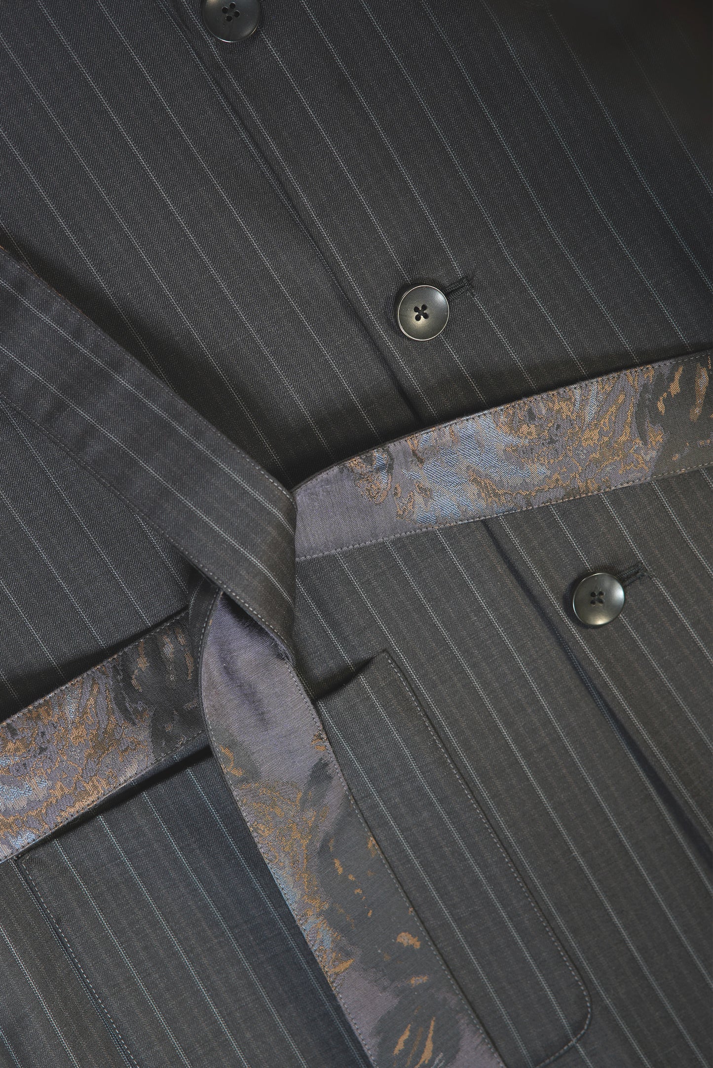 Black Wool Kimono Blazer